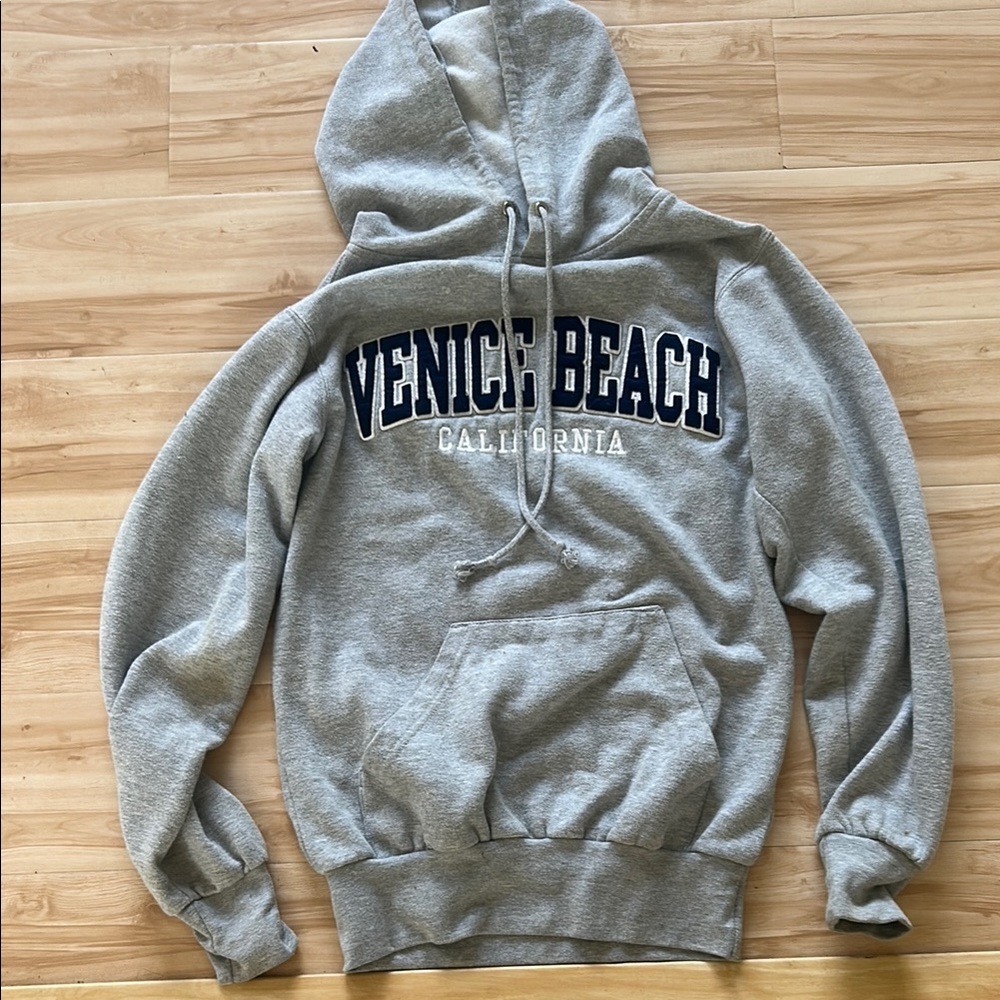 Gray Venice Beach California Hoodie XS
